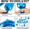 Blue Happy Birthday Banner Balloons Letters Balloons 16 Inch with 12 Pcs Star Foil Balloon Birthday Party Decorations